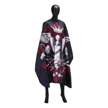 Barber leikkausviitta joustavalla kaulanauhalla J-457