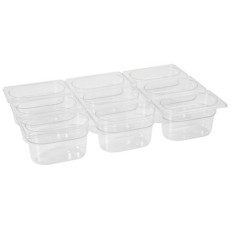 Container GN transparent from polycarbonate GN 1/9 height 65 mm - Hendi 861837