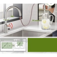 Köksbatteri med sensor och sträckt tipp 3 360 ° -lägen