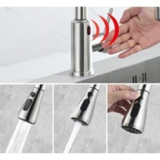 Batteria da cucina con sensore e beccuccio allungato 3 modalità 360 °