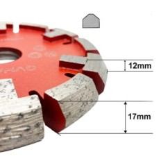Utstilling Diamond Shield Gvhakg 130x17 mm for betong og oppvarming