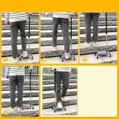 No hay juego de palos para escalar las escaleras de MyBow para personas mayores