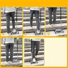 No hay juego de palos para escalar las escaleras de MyBow para personas mayores