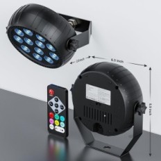 Vezeték nélküli Mini RGB LED fényszórók, akkumulátor használata 4 db.