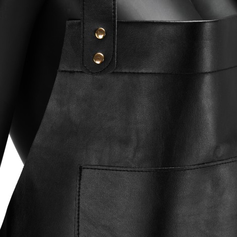 Black apron K-508 — close-up of the surface