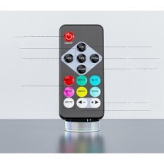 Bezvadu mini RGB LED lukturi, akumulatora izmantošana 4 gab.