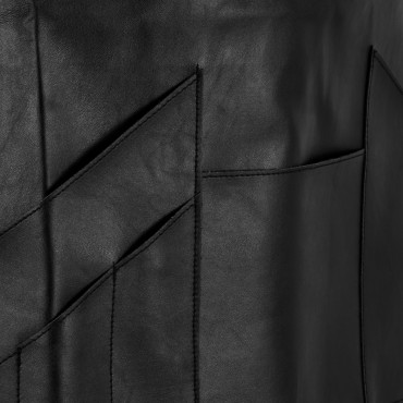 Black apron K-508 — close-up of the surface