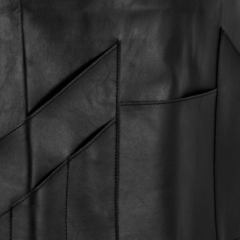 Tablier noir K-508 — gros plan surface