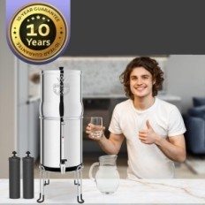 Gravity Water Filtration Sistema de Arma Terra 8,5l AISI 304 Nenhum kit