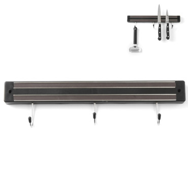 Μαγνητική λωρίδα για μαχαίρια με γάντζους μήκους 300 mm - Hendi 820209