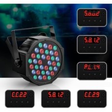 Faro del LED U'King con telecomando, batteria RGB, 6000 MAh, 4 PC.