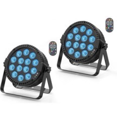 Set of 2 Holdlamp Holdlamp RGBW 14x10W with remote control DMX Event scene