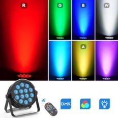 Conjunto de 2 Holdlamp Holdlamp RGBW 14x10W com Controle Remoto DMX Scene Event