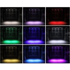 Sada 2 HOLDLAMP HOLDLAMP RGBW 14X10W s diaľkovým ovládaním DMX Event Scene