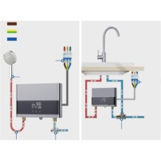Électrique LF-001 220 V 6000 Réchauffeur d'eau dans sans réservoir