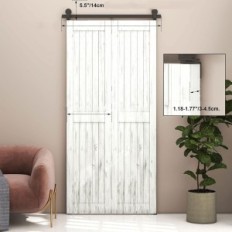 Bouniajuy F04STS 122 cm Dørsystem 58 cm Solidt faststoff