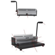 Rayson SD-1501A21 Μηχανή δέσμευσης 12 Κάρτες 200 σελίδες 21 δαχτυλίδια A4