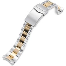 Miltat 22 mm χρυσό ρολόι Seiko SKX007 ανοξείδωτο χάλυβα δεν κιτ