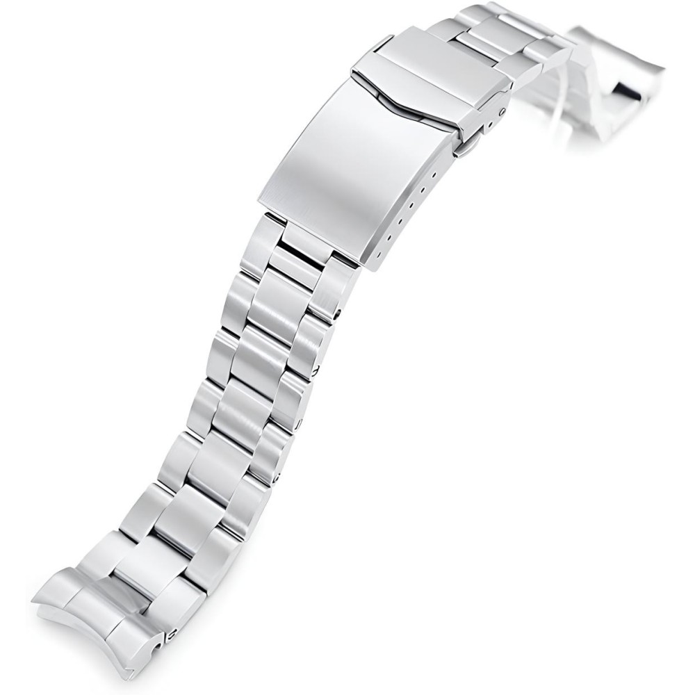 Sangle Miltat 20 mm pour la montre Seiko Baby MM 200 en acier inoxydable Taille L