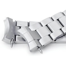 Miltat Strap 20 mm for Watch Seiko Baby MM 200 rustfritt stål størrelse l