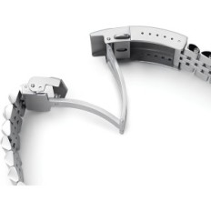 Miltat 20 mm Stropp for Watch Seiko 5-40 mm Matte Stål Størrelse L