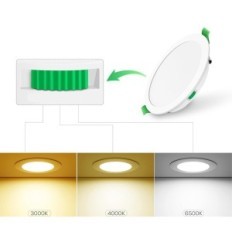 Käytetyt 6 LED-paikat Led Alusso 19-25W 3000-6500K