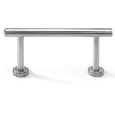 Repose-pieds de coiffure Gabbiano 90 inox — vue de face