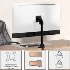 Tentoonstelling Verstelbare houder voor monitor 24-57 "VESA 200mm 27kg