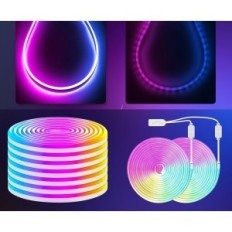 LED-tejde Neon Lamomo 20M elastisk vattentät RGB-belysningsband