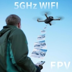 Brukte Dron X-Imvnlei X15 YNMY15P med 2 kameraer, 40km / t, WiFi 5 GHz, FPV