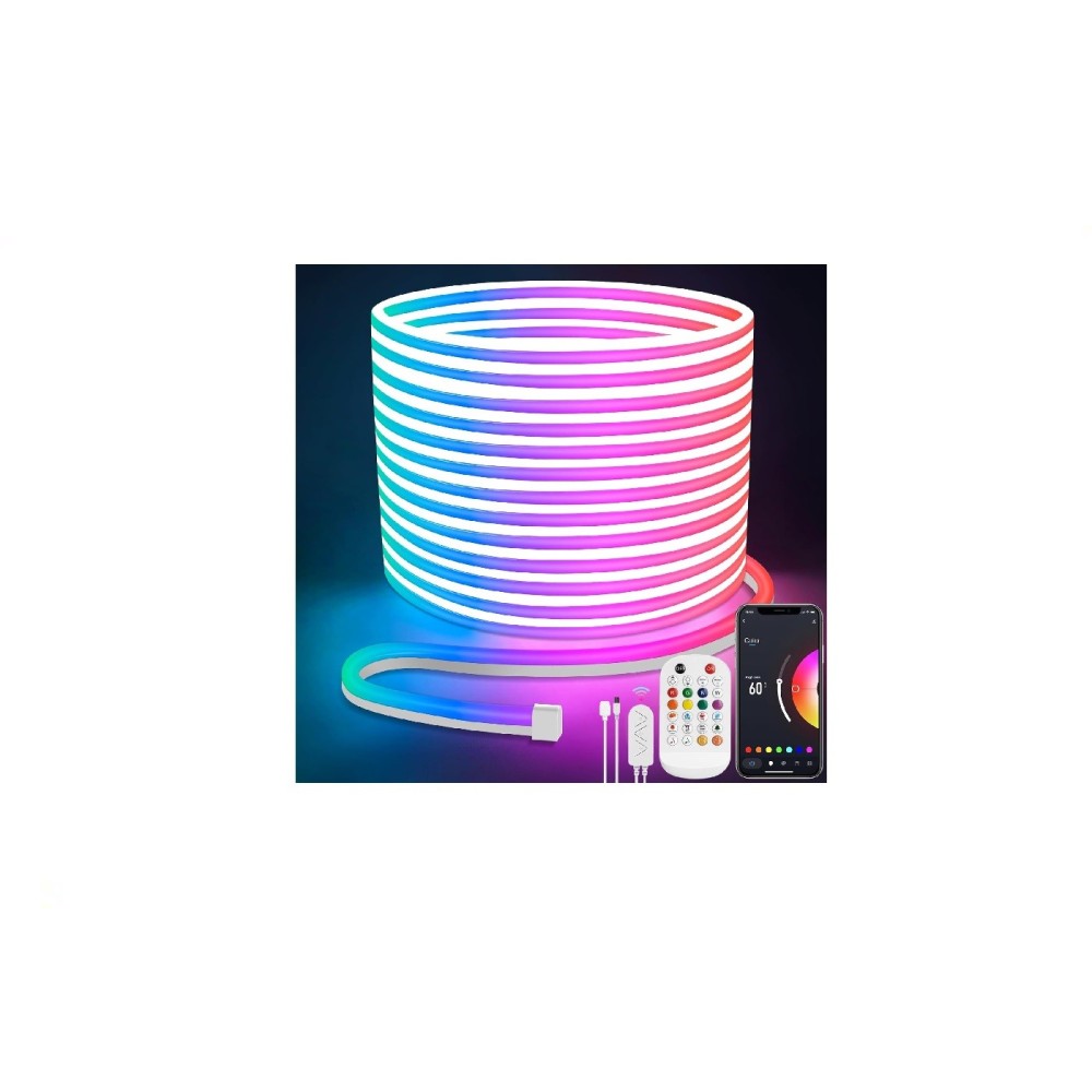 Gebruikte LED Neon Lamomo 20m Tape Elastische Waterdichte RGB