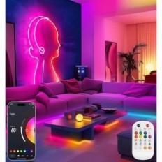 Used LED Neon Lamomo 20m tape elastic waterproof RGB