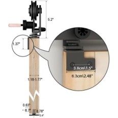Wolfbird F03STS 92 cm Bīdāmās durvju komplekts 60-70 cm caurumiem