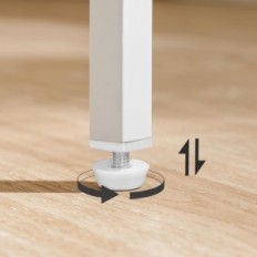 Console-Tabelle Hoobro Slim WW75XG01 Metallweißrahmenausstellung