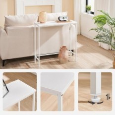 Konsooli table Hoobra Slim WW75XG01 Metal White Frame'i näitus