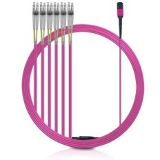 Câble optique optique de réseau XWYWX MPO-LC 12 Câble de fibre optique de 20 m