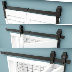 Sistema hasta 2 puertas correderas TSMST F33SFS 100 cm Kit de montaje de puerta