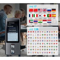 Traducteur vocal T17 AI 138 Langues WiFi Hors ligne BI-directionnel
