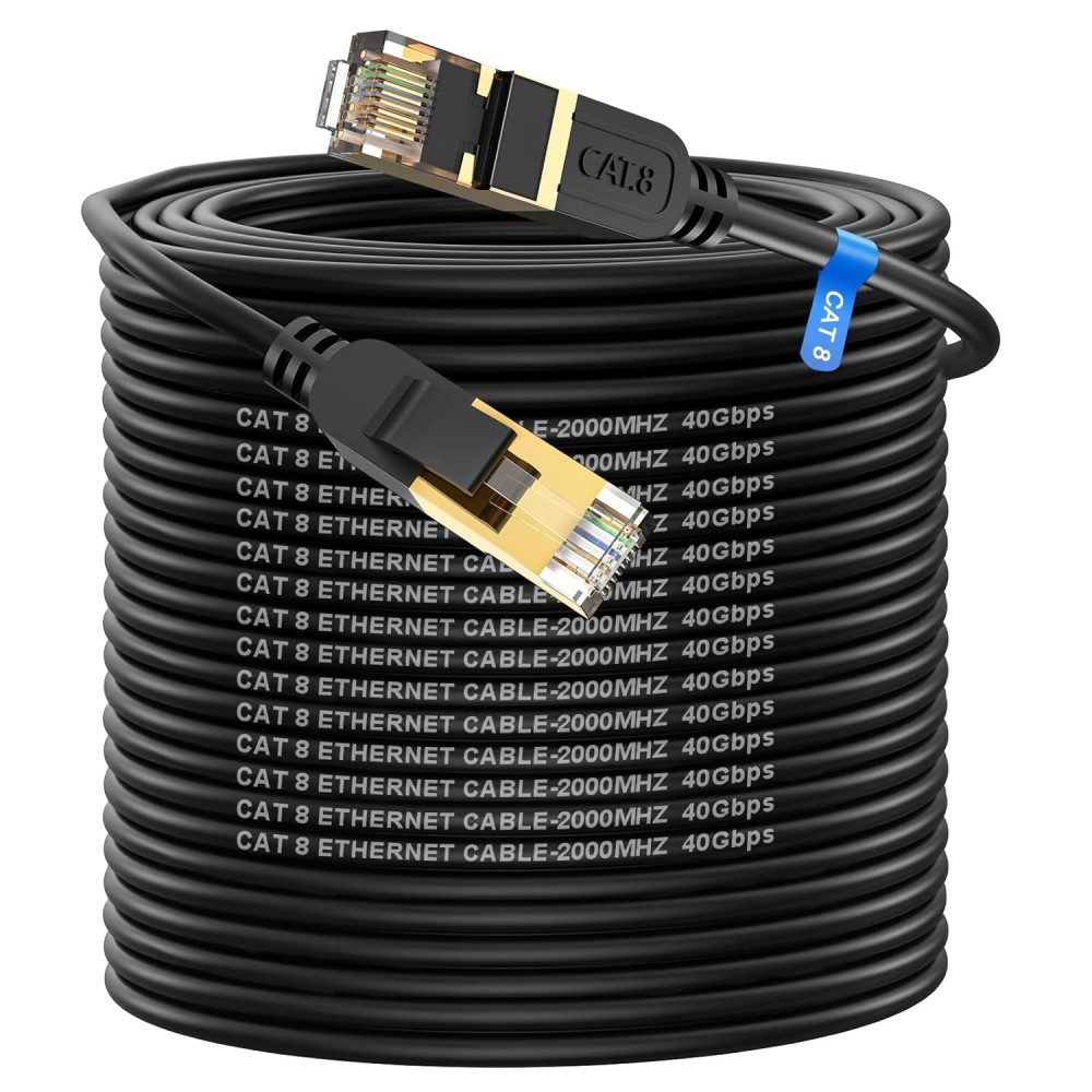 Ethernet Cat 8 100 m 40 Gbps 2000 MHz RJ45 LAN Netwerkkabel