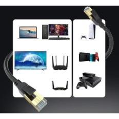 Ethernet Cat 8 100 m 40 Gbps 2000 MHz RJ45 LAN-verkkokaapeli