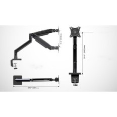 Titolare del monitor Invision MX450 24-40 "VESA 75-100MM 2-15KG