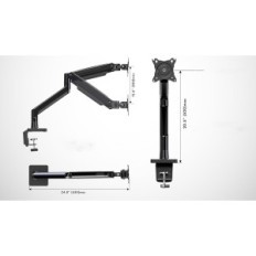 Titolare del monitor Invision MX450 24-40 "VESA 75-100MM 2-15KG