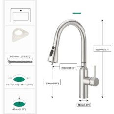 Brugt Crea Kitchen Mixer med en touch sensor trukket ud