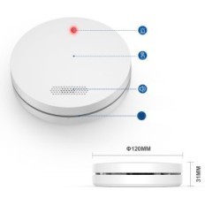 Set od 6 Xindum Sensora dima 85 DB funkcije funkcije