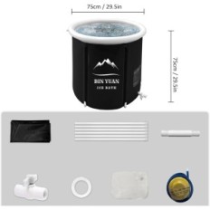 Vasca da bagno pieghevole per terapia ad acqua fredda B & Y 8209 75x75 cm 87 l