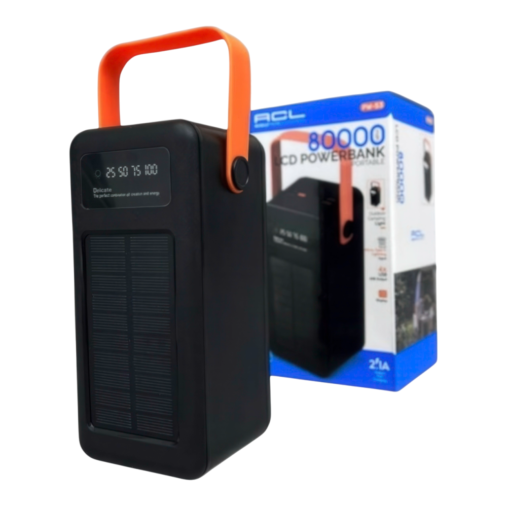 Powerbank ACL PW53 80000Mah Solar sa svjetiljkom Putovanja Putovanja