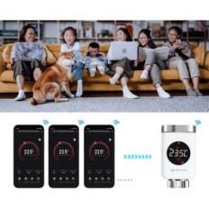 3 termosztát készlete SALCAR TRV801W Alexa / Google Tuya poszt-kiállítás kapu nélkül