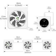 Ventilateur de chauffage Ecocalm KP-CRV2401 avec thermostat et aimants