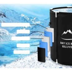 Iceberg dobrável B & Y para adultos com capa 80 x 75 cm preto