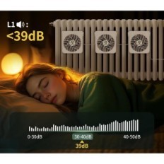 Tweedehands EcoCalm KP-CRV2401 Verwarmingsventilator en radiatormagneten